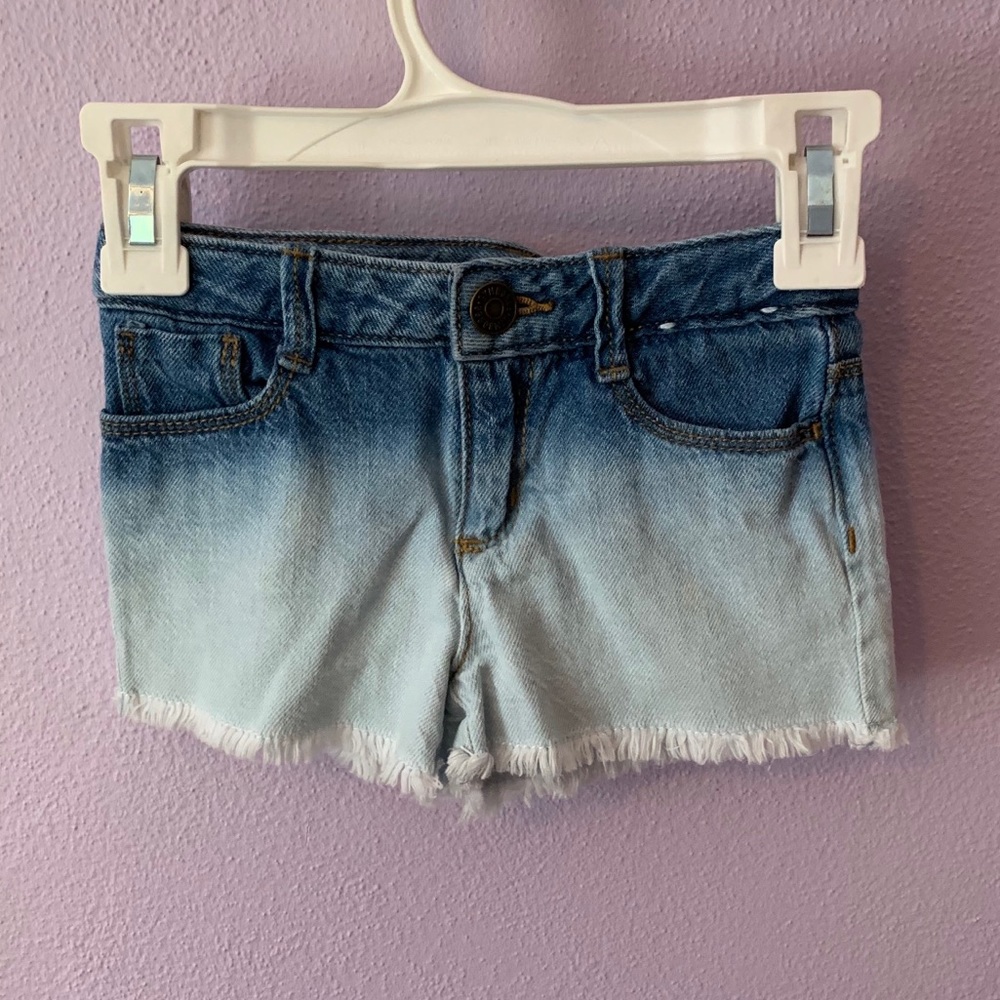 Toddler girls adjustable jean shorts